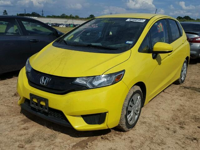 JHMGK5H50GX013885 - 2016 HONDA FIT LX أصفر صورة 2