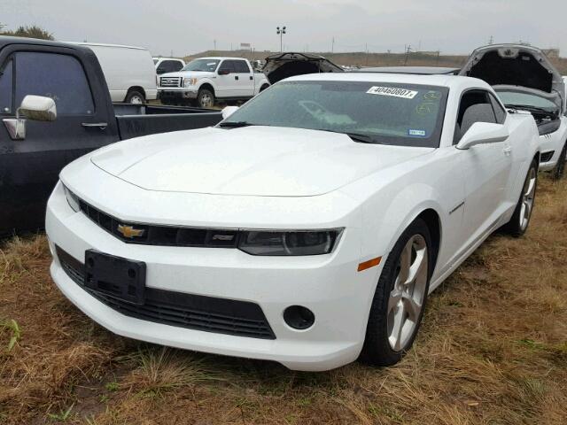 2G1FC1E38E9278046 - 2014 CHEVROLET CAMARO LT WHITE photo 2