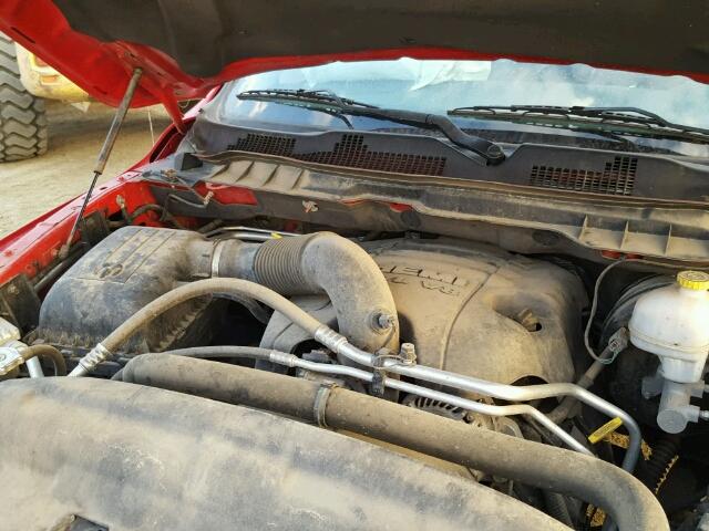 1C6RR7GT2DS609663 - 2013 RAM 1500 SLT RED photo 7