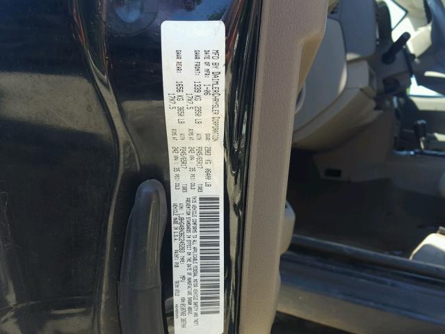 1J8HG48N36C245283 - 2006 JEEP COMMANDER შავი ფოტო 10