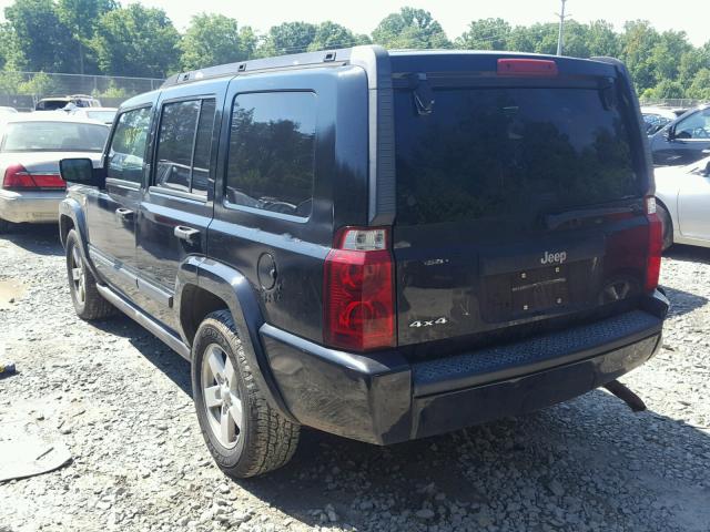 1J8HG48N36C245283 - 2006 JEEP COMMANDER შავი ფოტო 3