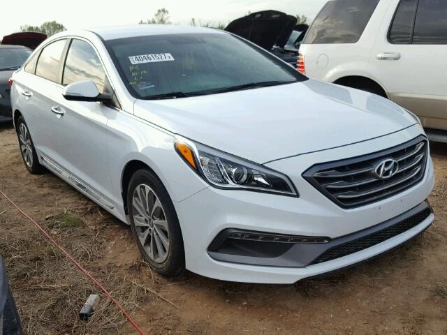 5NPE34AF3GH341445 - 2016 HYUNDAI SONATA SPO WHITE photo 1