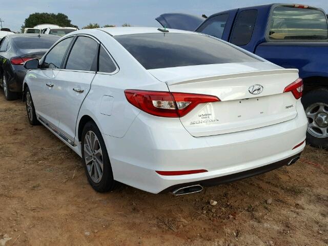 5NPE34AF3GH341445 - 2016 HYUNDAI SONATA SPO WHITE photo 3