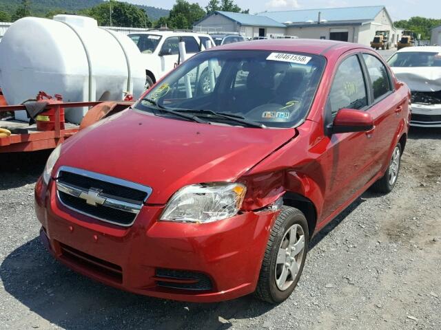 KL1TD5DE8BB159366 - 2011 CHEVROLET AVEO LS RED photo 2