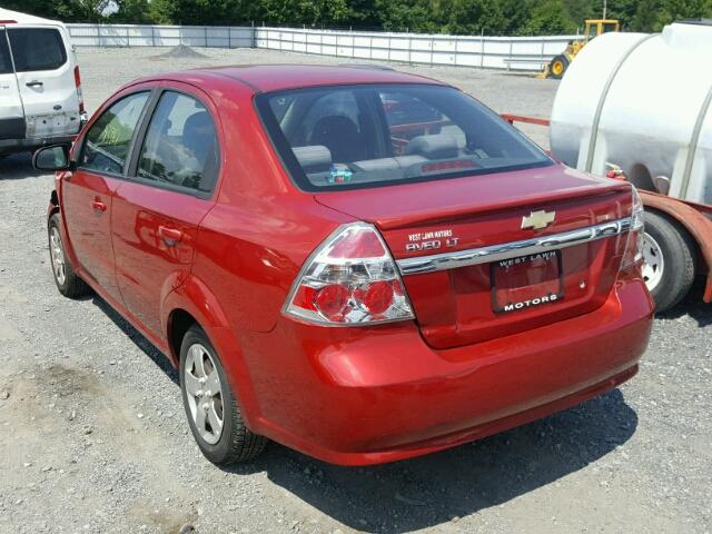 KL1TD5DE8BB159366 - 2011 CHEVROLET AVEO LS RED photo 3