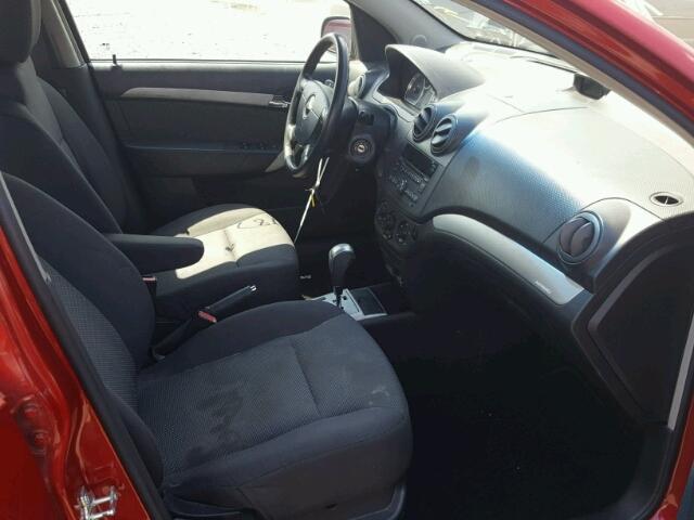 KL1TD5DE8BB159366 - 2011 CHEVROLET AVEO LS RED photo 5