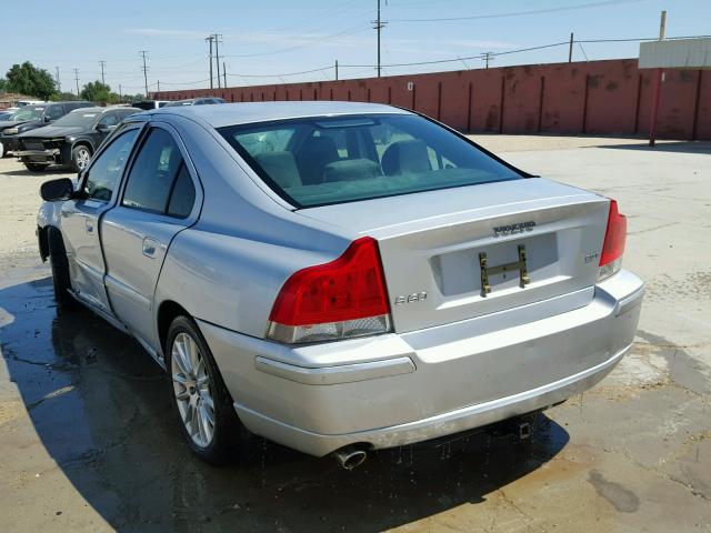 YV1RS592172612963 - 2007 VOLVO S60 2.5T SILVER photo 3