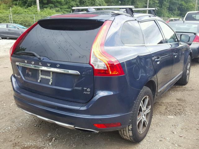 YV4902DZ2E2534315 - 2014 VOLVO XC60 T6 BLUE photo 4