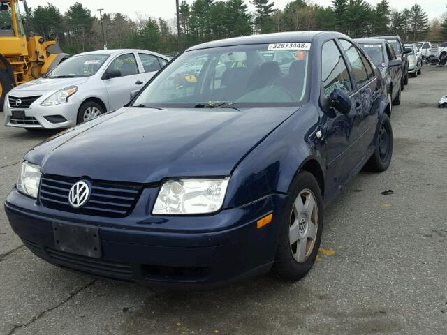 3VWSP69M42M079232 - 2002 VOLKSWAGEN JETTA GLS BLUE photo 2