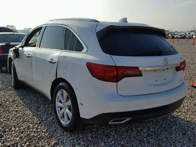 5FRYD4H92GB051320 - 2016 ACURA MDX WHITE photo 3