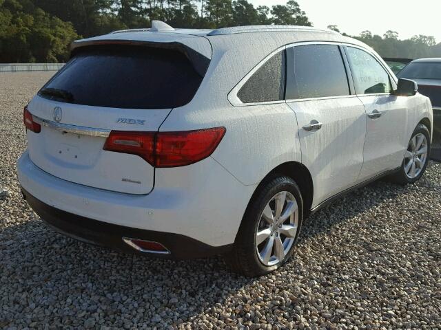 5FRYD4H92GB051320 - 2016 ACURA MDX WHITE photo 4