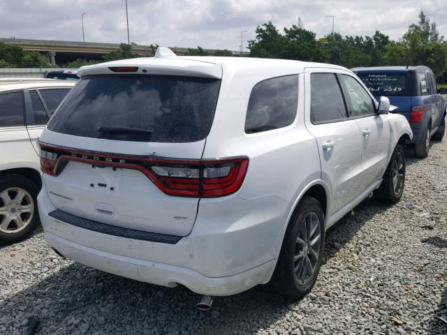 1C4RDHDG3JC323461 - 2018 DODGE DURANGO GT WHITE photo 4