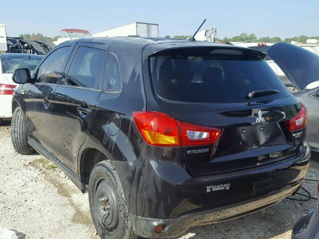 4A4AP3AU5EE015406 - 2014 MITSUBISHI OUTLANDER BLACK photo 3