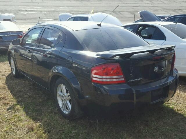 1B3LC56K68N222651 - 2008 DODGE AVENGER SX BLACK photo 3