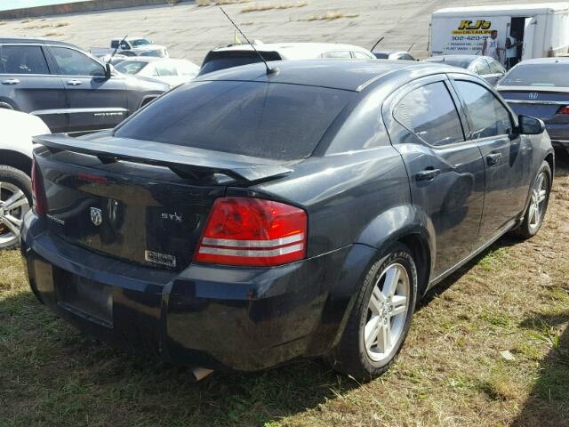 1B3LC56K68N222651 - 2008 DODGE AVENGER SX BLACK photo 4