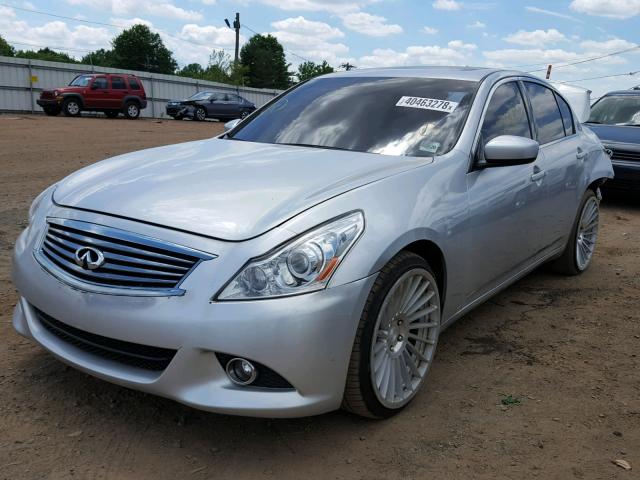 JN1CV6AP6FM503372 - 2015 INFINITI Q40 SILVER photo 2