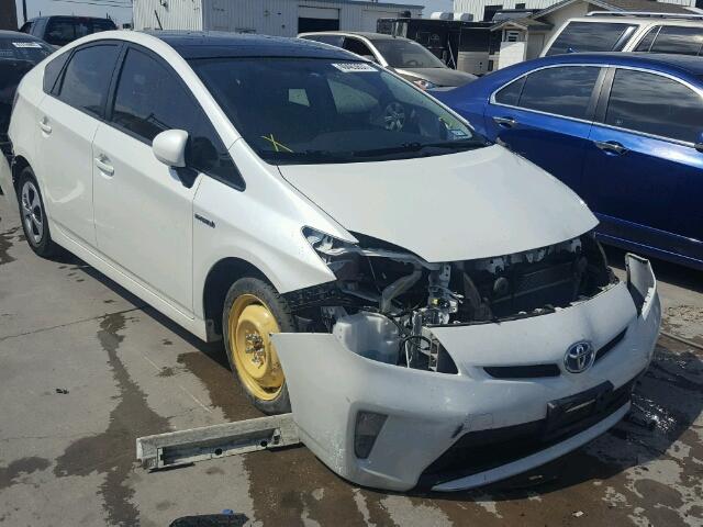 JTDKN3DU2E1738439 - 2014 TOYOTA PRIUS WHITE photo 1