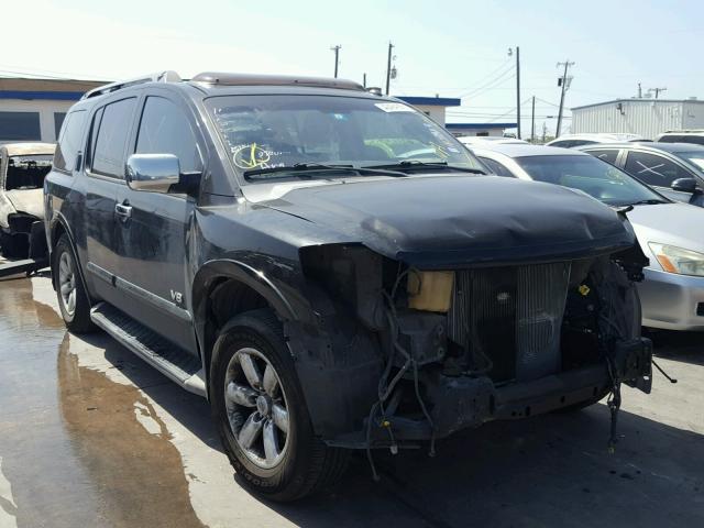 5N1BA08D28N627046 - 2008 NISSAN ARMADA SE BLACK photo 1