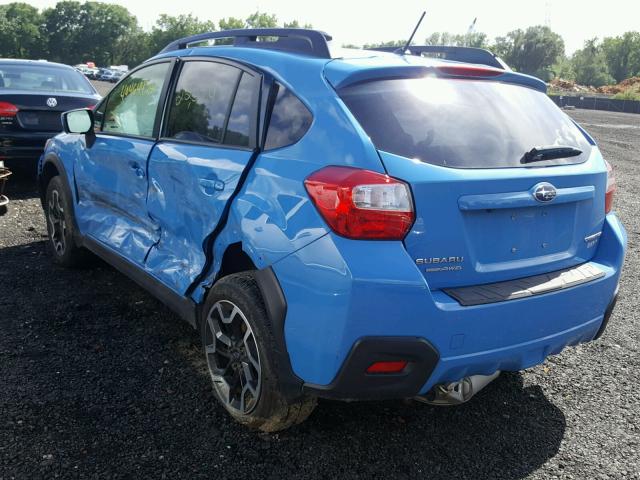 JF2GPABC2G9266036 - 2016 SUBARU CROSSTREK BLUE photo 3