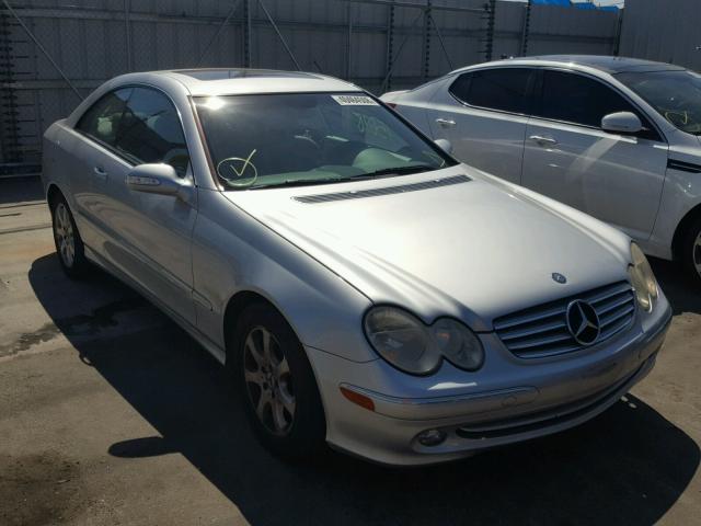 WDBTJ65J64F081330 - 2004 MERCEDES-BENZ CLK 320C SILVER photo 1