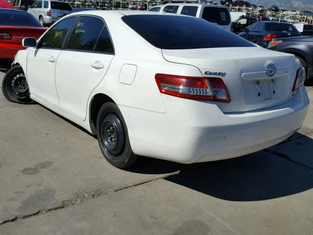 4T4BF3EK7AR061893 - 2010 TOYOTA CAMRY BASE WHITE photo 3