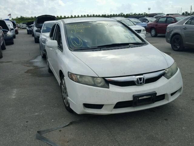 2HGFA16599H548010 - 2009 HONDA CIVIC LX WHITE photo 1