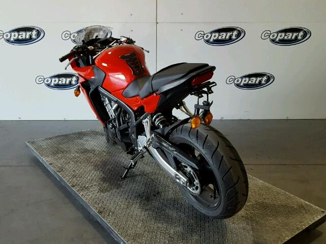 MLHRC7417E5000269 - 2014 HONDA CBR650 F RED photo 3