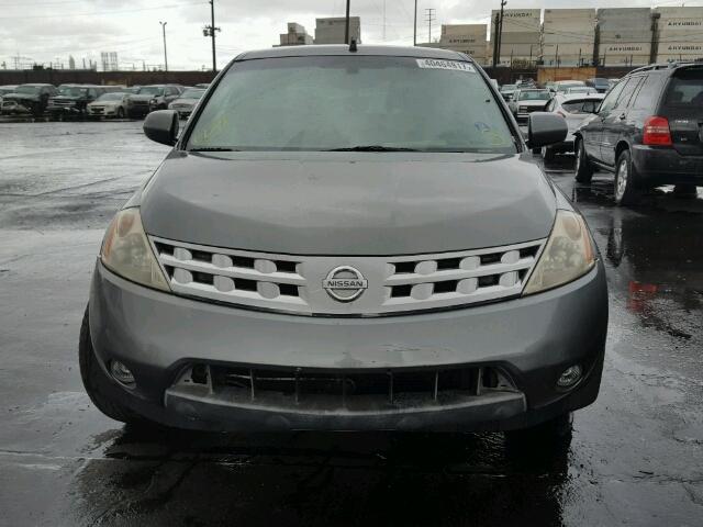 JN8AZ08T85W310320 - 2005 NISSAN MURANO SL GRAY photo 9