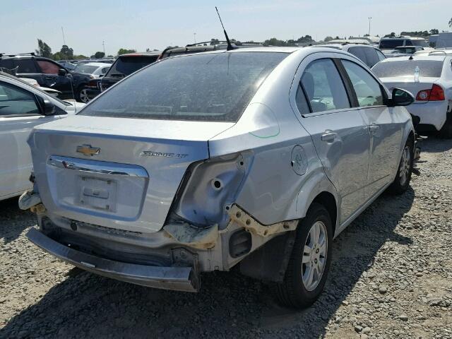 1G1JC5SG5D4171904 - 2013 CHEVROLET SONIC LT SILVER photo 4