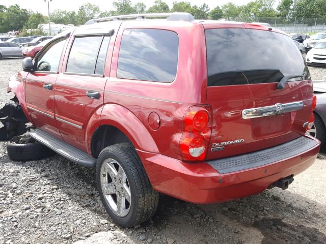 1D8HB58297F579532 - 2007 DODGE DURANGO LI RED photo 3