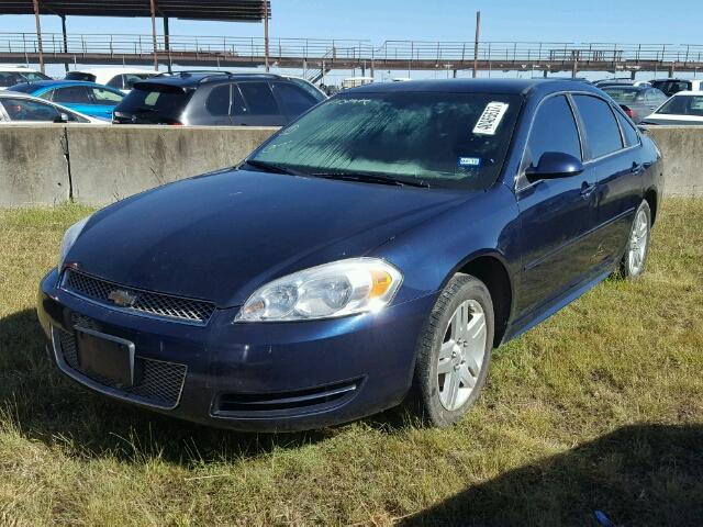 2G1WB5E36C1230454 - 2012 CHEVROLET IMPALA BLUE photo 2