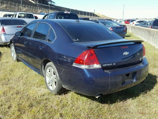 2G1WB5E36C1230454 - 2012 CHEVROLET IMPALA BLUE photo 3