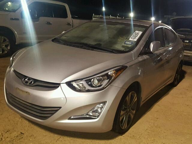 KMHDH4AH8EU174772 - 2014 HYUNDAI ELANTRA SE SILVER photo 2