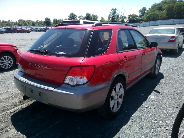 JF1GG68554H810976 - 2004 SUBARU IMPREZA OU RED photo 4