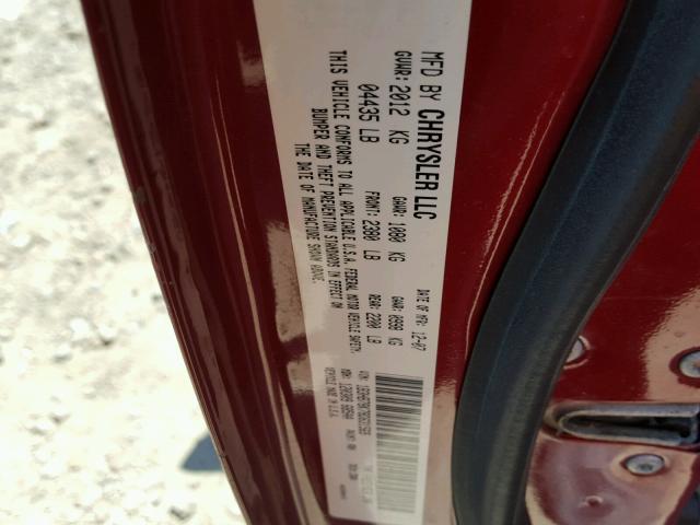 1B3HB78K78D631569 - 2008 DODGE CALIBER R/ RED photo 10