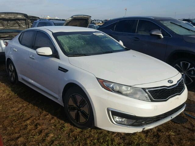 KNAGM4AD3C5034076 - 2012 KIA OPTIMA HYB WHITE photo 1