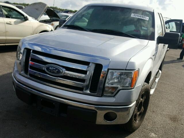 1FTFX1CF5CKE32572 - 2012 FORD F150 SUPER SILVER photo 2