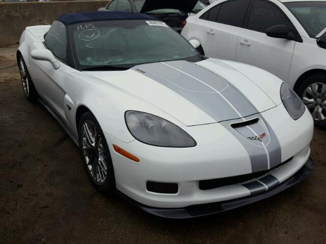 1G1Y73DEXD5701278 - 2013 CHEVROLET CORVETTE WHITE photo 1