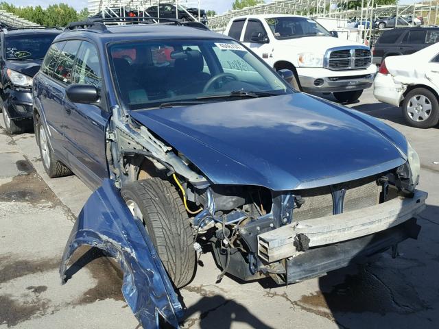 4S4BP61C487360807 - 2008 SUBARU OUTBACK BLUE photo 1