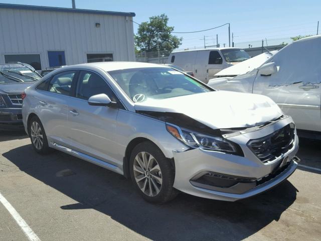 5NPE34AF9HH553932 - 2017 HYUNDAI SONATA SPO SILVER photo 1