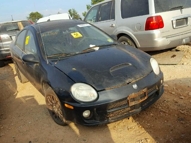 1B3AS56C75D239608 - 2005 DODGE NEON SXT BLACK photo 1