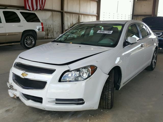 1G1ZC5EU7CF397692 - 2012 CHEVROLET MALIBU 1LT WHITE photo 2