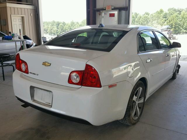 1G1ZC5EU7CF397692 - 2012 CHEVROLET MALIBU 1LT WHITE photo 4