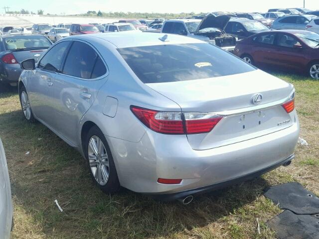 JTHBK1GG3E2101412 - 2014 LEXUS ES SILVER photo 3