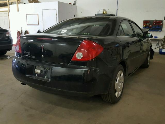 1G2ZF58B474200184 - 2007 PONTIAC G6 VALUE L BLACK photo 4