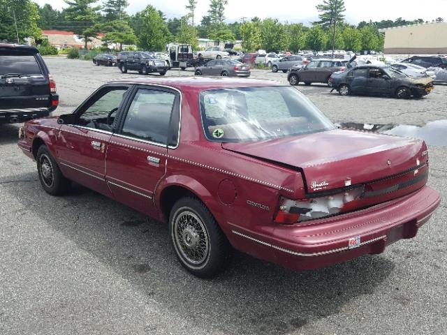 1G4AG55M3S6444106 - 1995 BUICK CENTURY SP RED photo 3