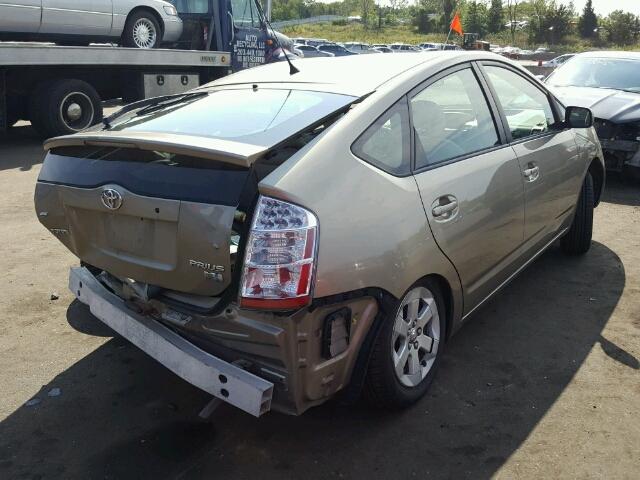 JTDKB20U877566054 - 2007 TOYOTA PRIUS BEIGE photo 4