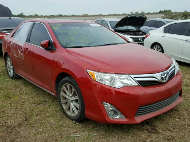 4T4BF1FK6CR160985 - 2012 TOYOTA CAMRY BASE RED photo 1