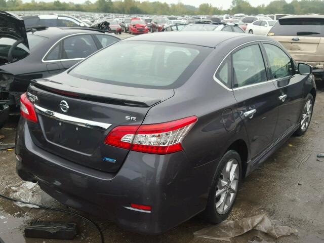 3N1AB7AP4EY262235 - 2014 NISSAN SENTRA S GRAY photo 4