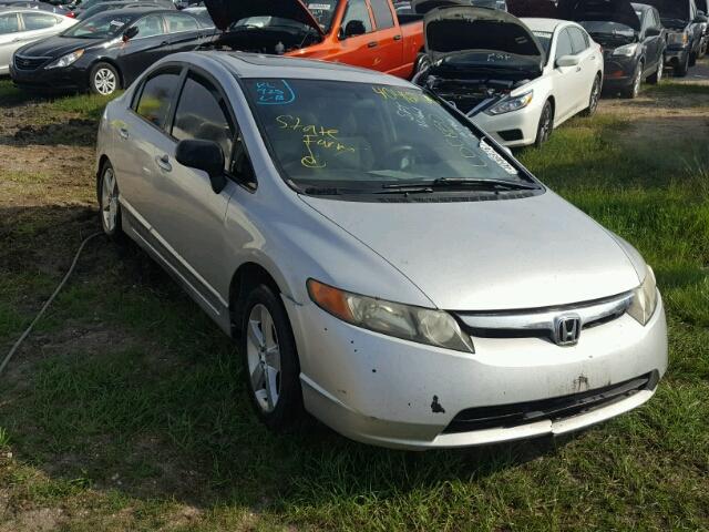 1HGFA16896L135349 - 2006 HONDA CIVIC EX SILVER photo 1